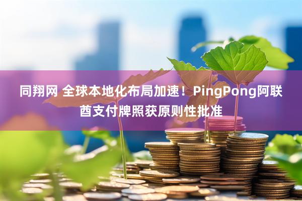 同翔网 全球本地化布局加速！PingPong阿联酋支付牌照获原则性批准