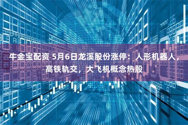 牛金宝配资 5月6日龙溪股份涨停：人形机器人，高铁轨交，大飞机概念热股