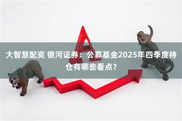 大智慧配资 银河证券：公募基金2025年四季度持仓有哪些看点？